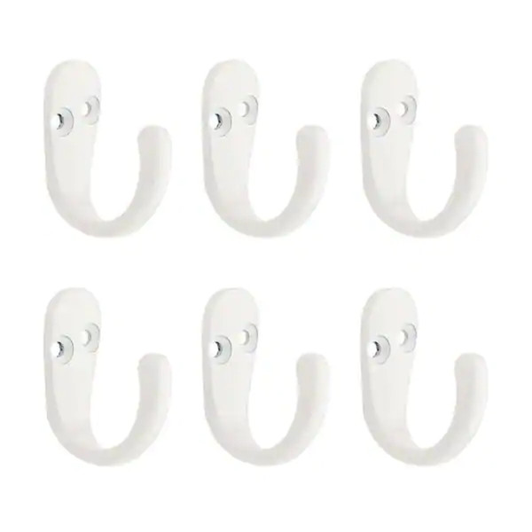 white coat hooks