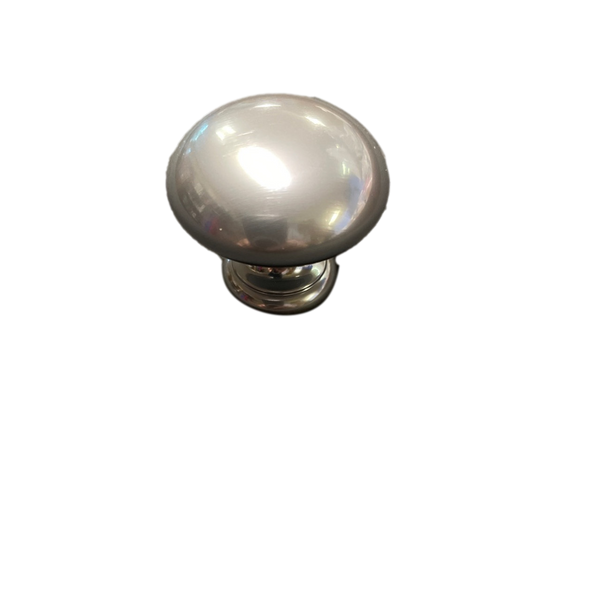 dull chrome cabinet knob