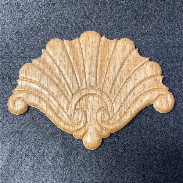 Oak Wood Fan Applique