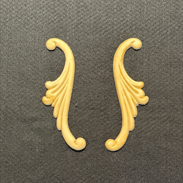 5-1/2" x 1-3/4" Pair of Birch Wings