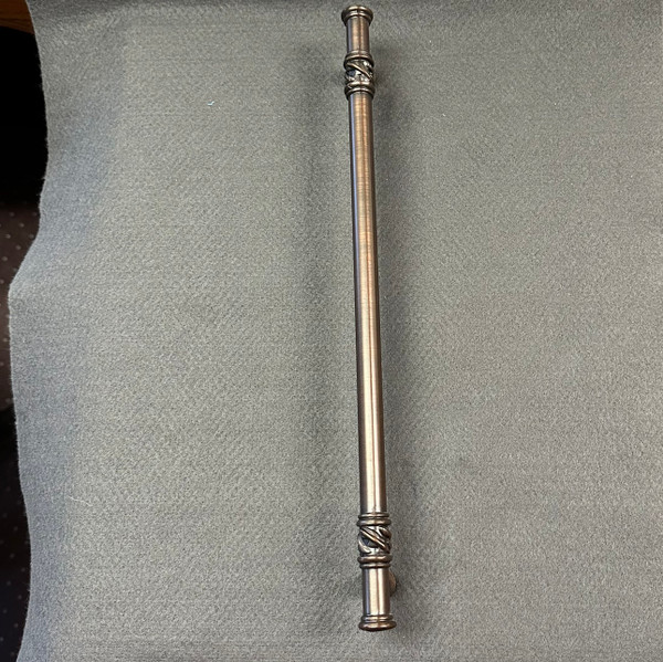 13" Victorian Leaf Pull Brushed Ventian Bronze