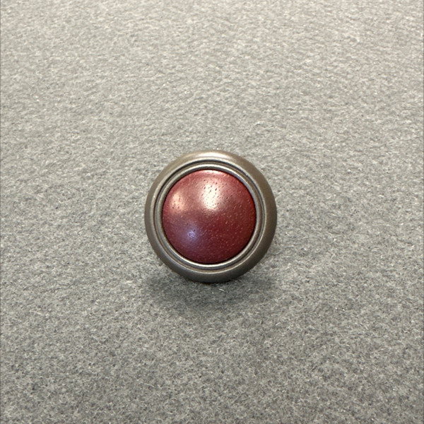 Oil Rubbed Bronze Knob with Cherry Insert