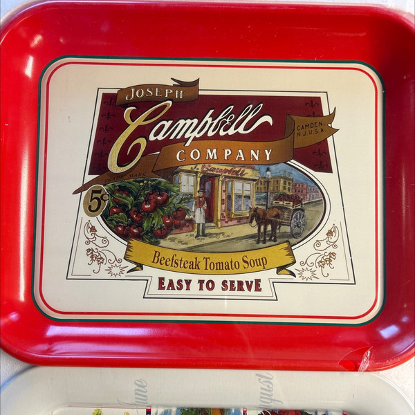 4 pc Campbell  Tray Set