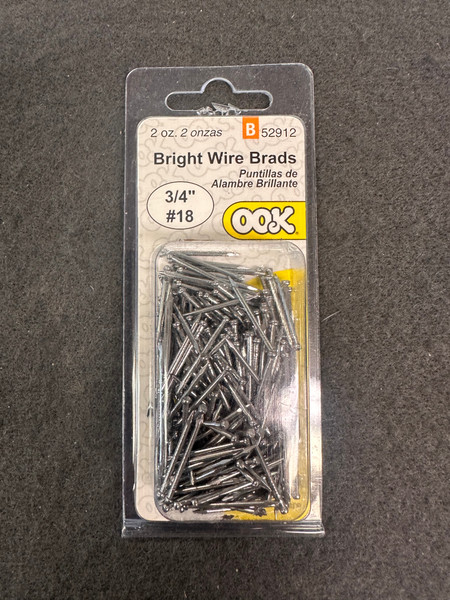 3/4" #18 Bright Wire Brads