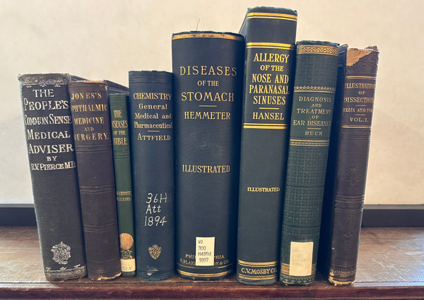 Decorative Book Stack of 8 Medical Books