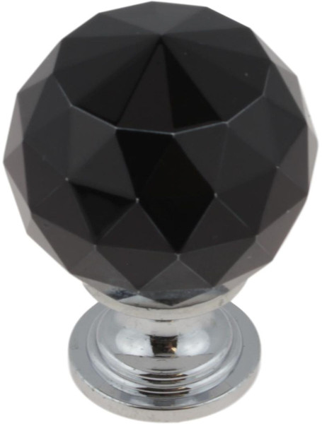 faceted black glass knob
LQ-P30779W-264-CP