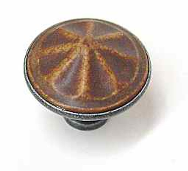 Burnt Umber Ceramic Knob with Antique Pewter Base
K35-P3546