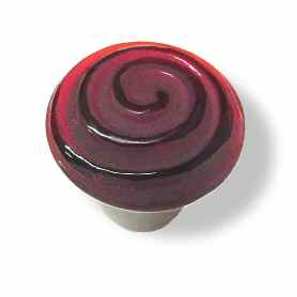 Red Glass Knob with Satin Nickel Base
CB-PBF450Y-CRS-C