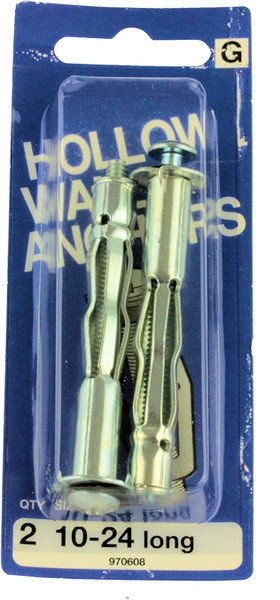 (5 Pack) 10-24 Long Hollow Wall Anchors - 2 Pack H-970608