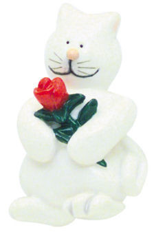 White Cat with Rose Knob
L-PN0502-SAM-C