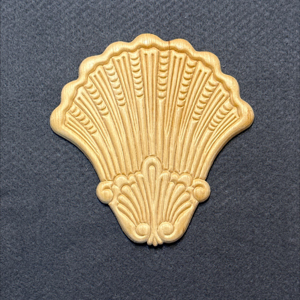 (5 Pack) 5 inch x 5-3/8 inch Decorative Birch Wood Fan
