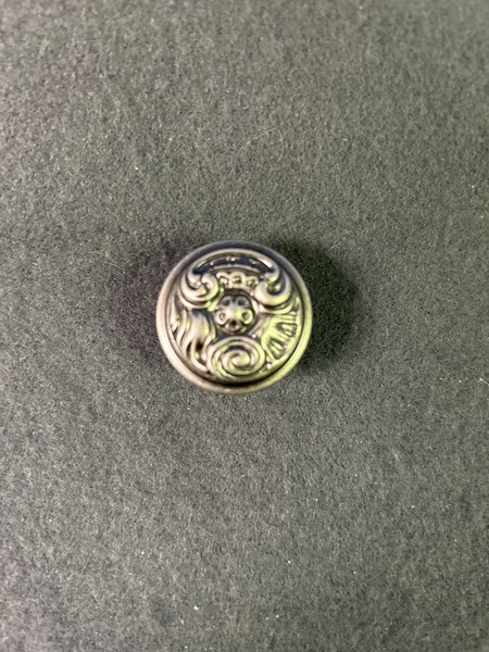 (5 Pack) 1-3/16 inch Louis XV Round Knob Old Iron