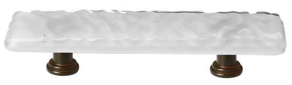 Sietto Glacier blue-gray pull with oil rubbed bronze base