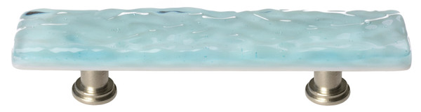 Sietto Glacier light aqua pull with satin nickel base