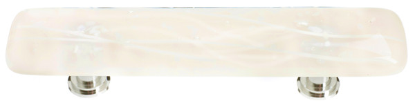 Sietto Cirrus vanilla & white mardi gras pull with polished chrome base