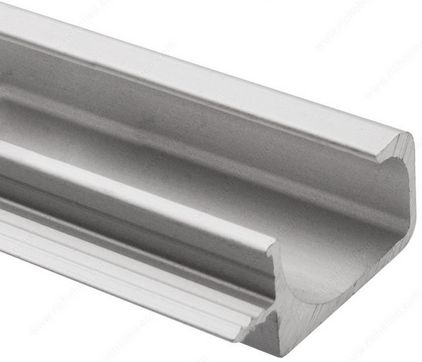 Modern Pull Handle for 3/4 in Panel - 3183 - Chrome - 12 ft