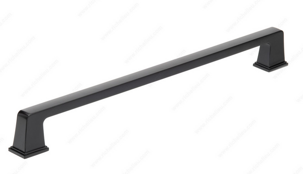 Richelieu Transitional Metal Pull - 8695 - Matte Black - 12 in