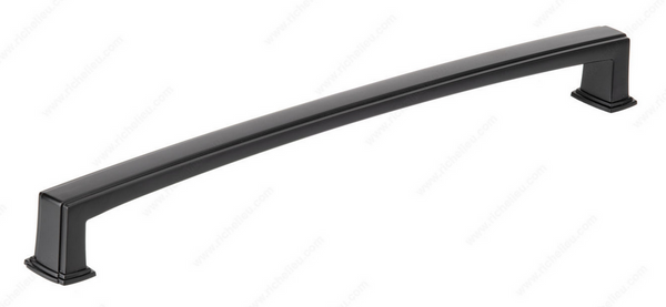 Richelieu Transitional Metal Pull - 8675 - Matte Black - 12 in