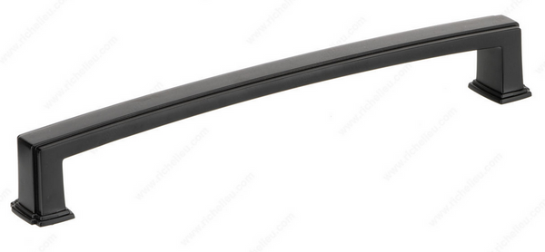 Richelieu Transitional Metal Pull - 8675 - Matte Black - 18 in