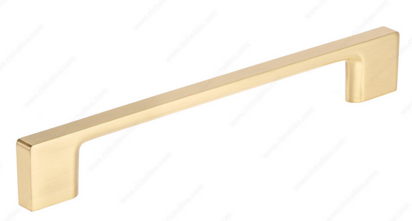 Richelieu Modern Metal Pull - 8160 - Satin Brass - 12 in