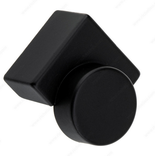 Richelieu Modern Metal Knob - 3542 - - Matte Black