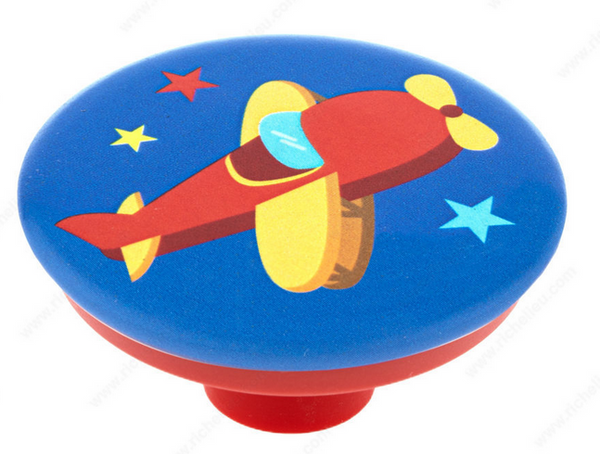 Richelieu Modern Plastic Knob - 7625 - 50 mm - Plane