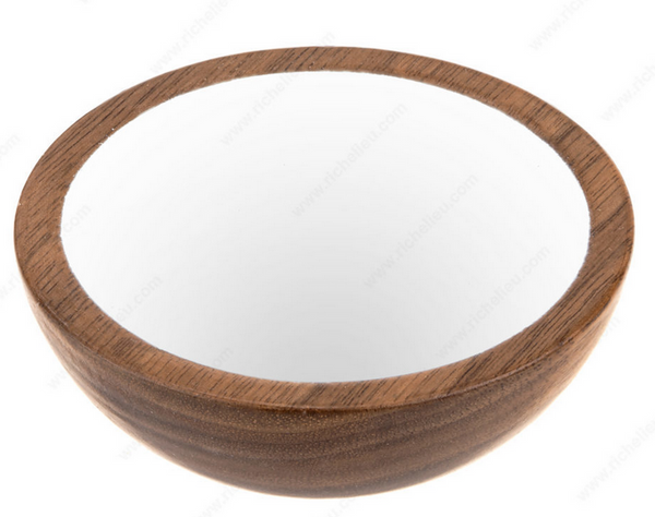 Richelieu Modern Wood Knob - 4407 - 64 mm - Walnut, White