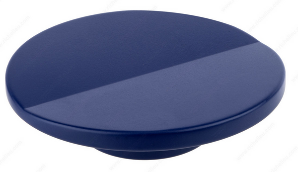 Richelieu Modern Metal Knob - 2589 - Sapphire Blue - 100 mm