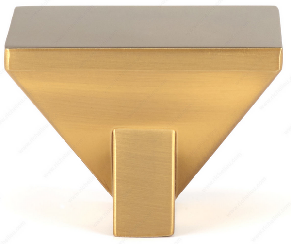 Richelieu Modern Metal Knob - 4040 - Brushed Aurum Gold - 40 mm