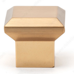 Richelieu Transitional Metal Knob - 83235 - Brushed Aurum Gold - 34 mm