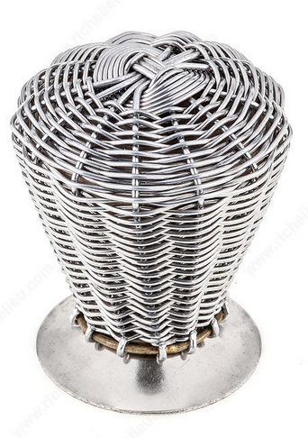 Richelieu Eclectic Metal Knob - 6357 - Brushed Nickel - 35 mm