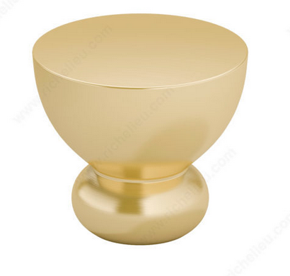 Richelieu Modern Metal Knob - 7986 - Brushed Gold - 32 mm