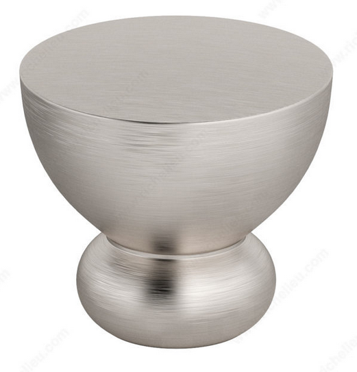 Richelieu Modern Metal Knob - 7986 - Brushed Nickel - 32 mm