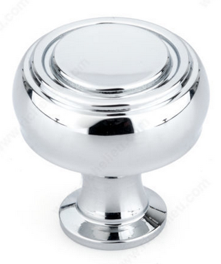 Richelieu Modern Metal Knob - 8722 - Chrome - 33 mm