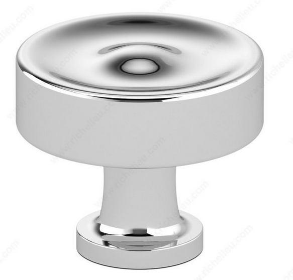 Richelieu Traditional Metal Knob - 8855 - Chrome - 35 mm