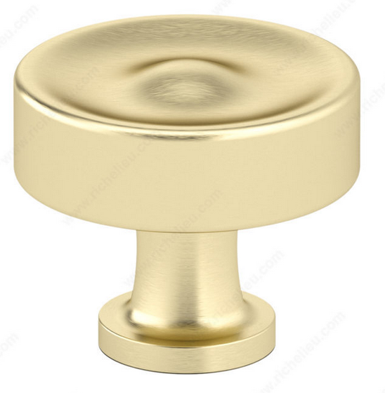 Richelieu Traditional Metal Knob - 8855 - Satin Brass - 35 mm