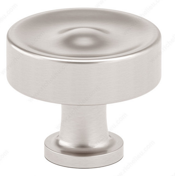 Richelieu Traditional Metal Knob - 8855 - Brushed Nickel - 35 mm