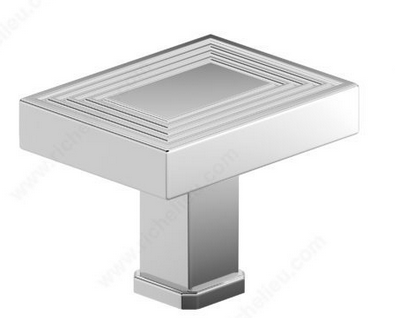Richelieu Transitional Metal Knob - 87884 - Chrome - 35 mm