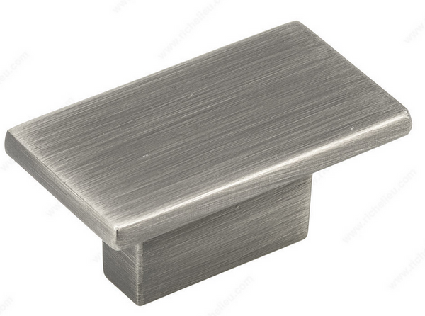 Richelieu Modern Metal Knob - 810 - Antique Nickel - 22 mm