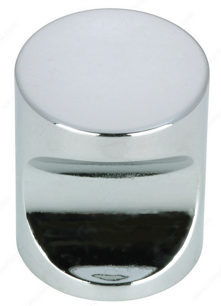 Richelieu Modern Metal Knob - 0320 - Chrome - 19.6 mm