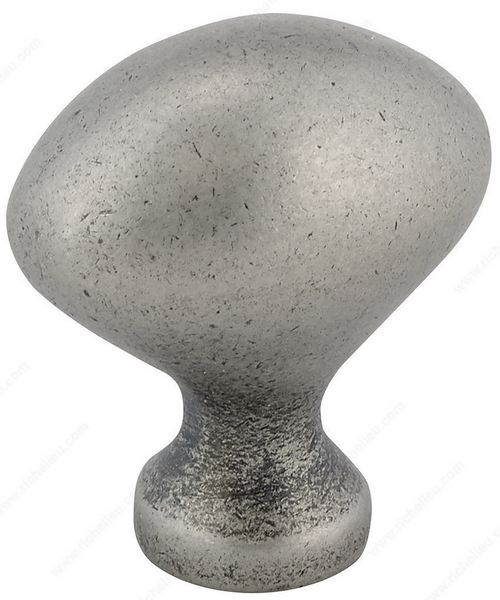 Richelieu Traditional Metal Knob - 4443 - Pewter - 30 mm