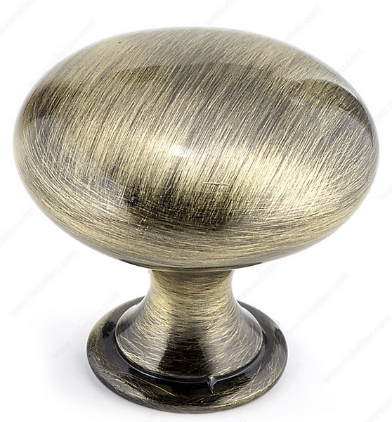Richelieu Modern Metal Knob - 9041 - Antique English - 30 mm
