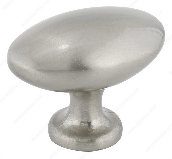 Richelieu Modern Metal Knob - 728 - Brushed Nickel - 23 mm