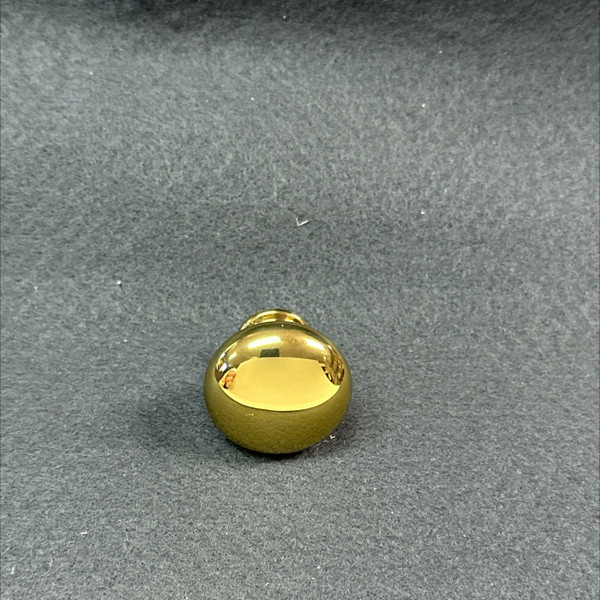 (12 Pack) 1-1/4" Avante Smooth  Knob Polished Lacquer Solid Brass