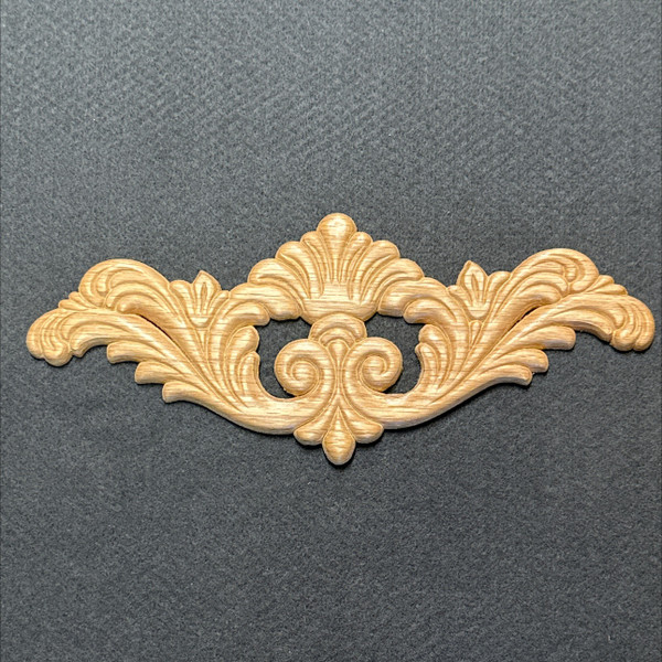 (12 Pack) 10" x 4" Splash Oak Wood Applique