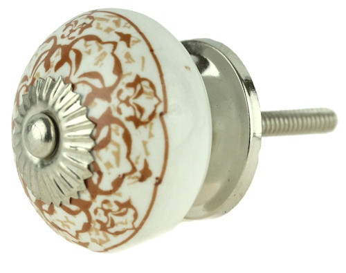 White and Brown Flower Ceramic Knob
DL-ASTK-3101228