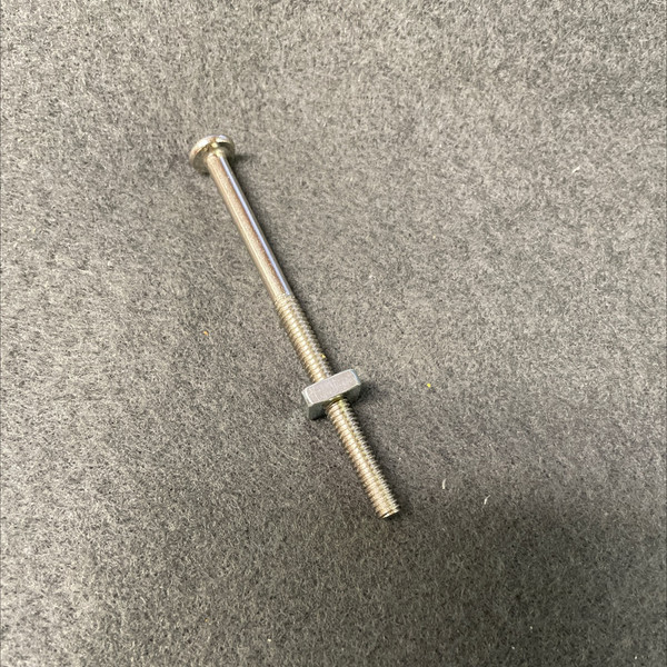 (12 Pack) 2-1/2" Chrome Machine Screw