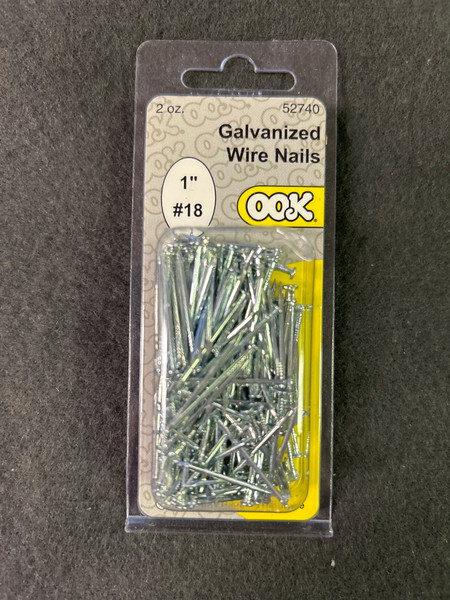 (12 Pack) 1" #18 Galvanized Wire Nails 2-oz
