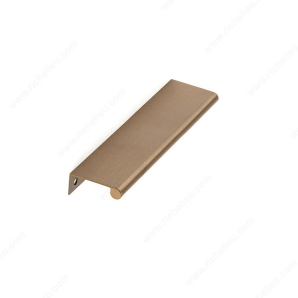 Modern Aluminum Edge Pull - 9696 - 192 mm - Brushed Champagne Bronze