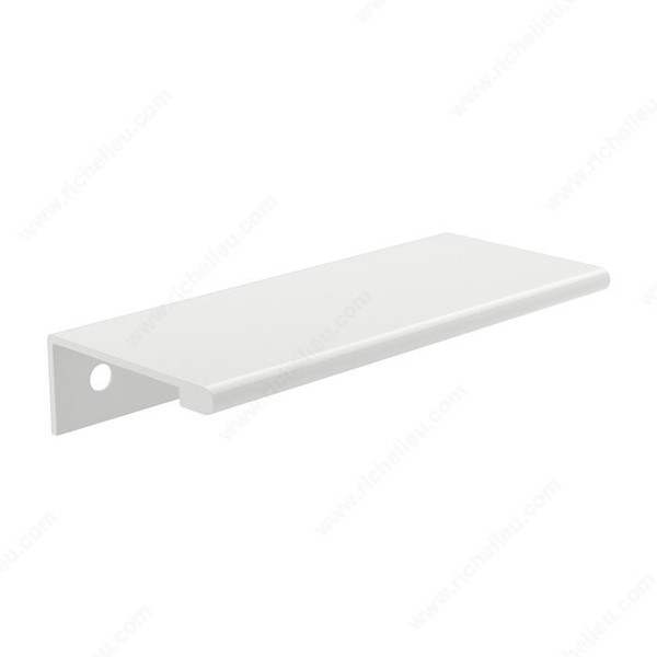 Modern Aluminum Edge Pull - 9898 - 80 mm - White